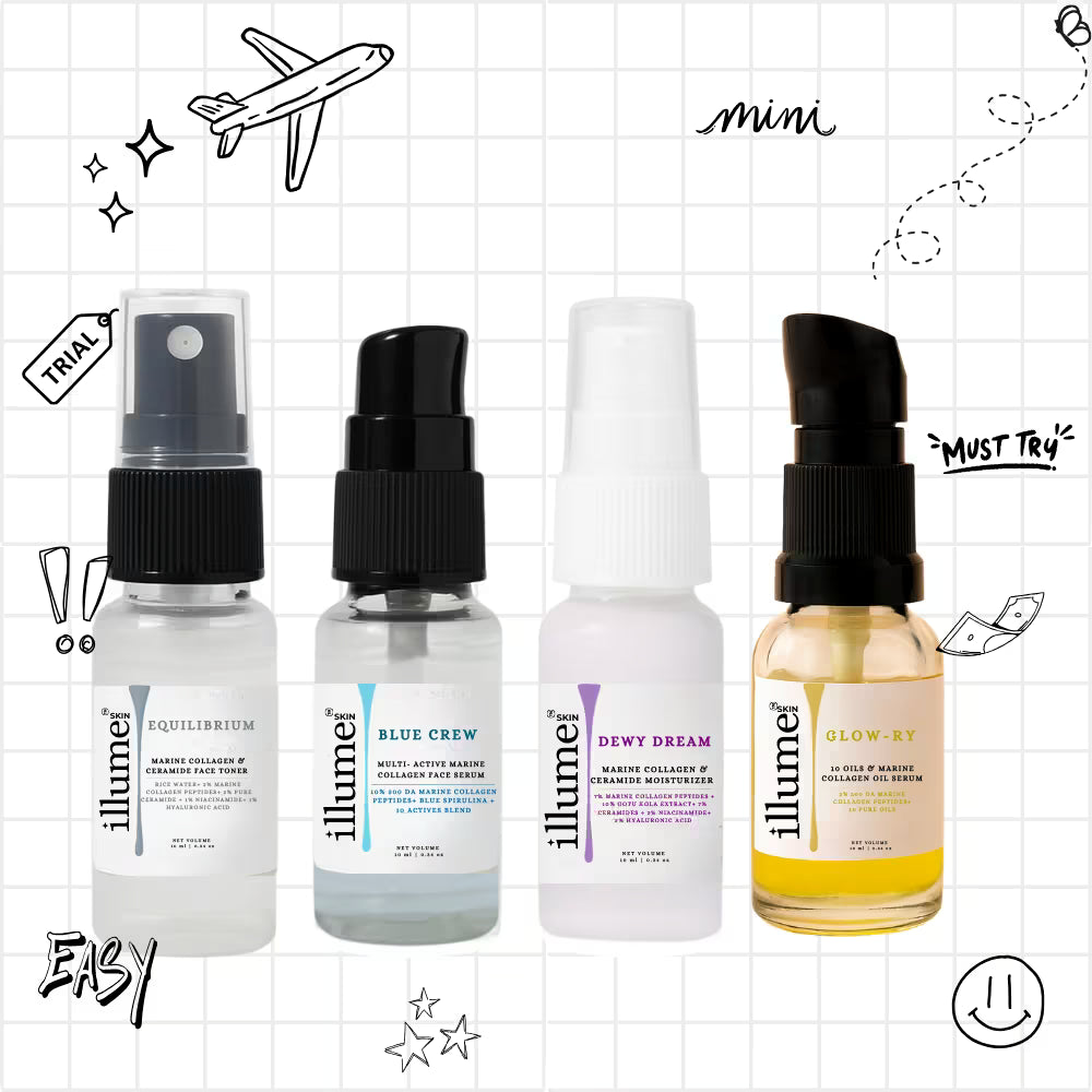 Collagen Boosting Minis Combo 4 x 10 ml - ILLUME SKIN