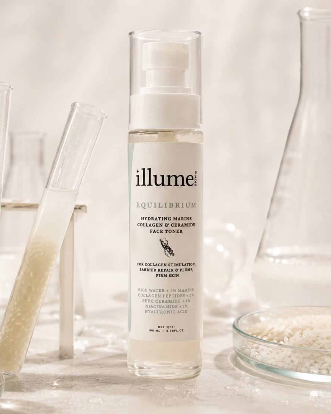 Equilibrium 2% Collagen Rice Water Toner 100 ml - ILLUME SKIN