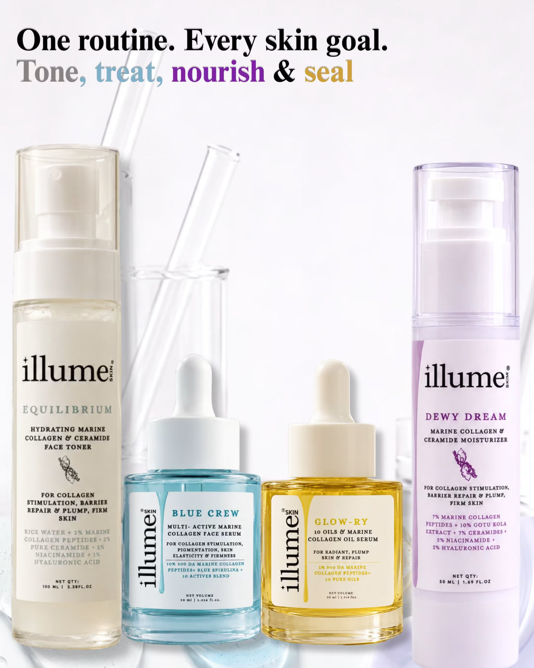 Collagen Skincare Trio - Choose Your Own 3 Products - ILLUME SKIN