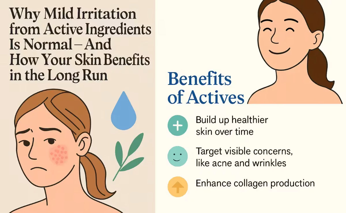 Why Mild Irritation from Active Ingredients Is Normal And How Your Skin Benefits in the Long Run ✨🌿
