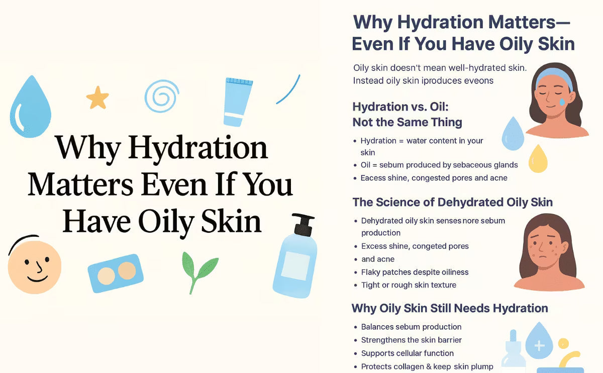 💧 Why Hydration Matters- Even If You Have Oily Skin
