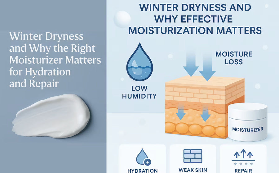 Winter Dryness and Why the Right Moisturizer Matters for Hydration and Repair ❄️💧