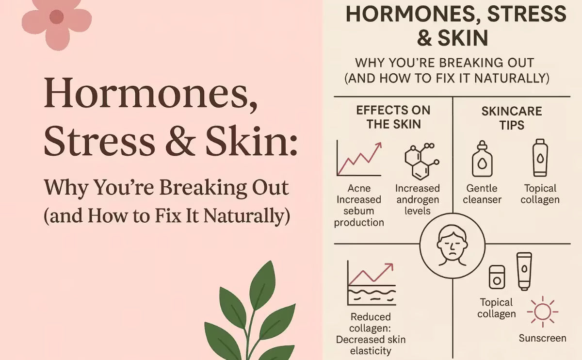 🌿 Hormones, Stress & Skin: Why You’re Breaking Out (and How to Fix It Naturally)