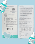 Collagen face serum - blue crew, packaging information